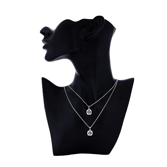 double layer abstarct necklace